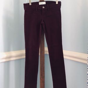 ABERCROMBIE KIDS maroon jeans SIZE 14